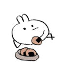 誰でも描けそうなうさぎ（個別スタンプ：1）