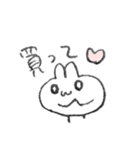 誰でも描けそうなうさぎ（個別スタンプ：11）