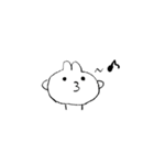 誰でも描けそうなうさぎ（個別スタンプ：17）