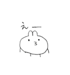 誰でも描けそうなうさぎ（個別スタンプ：21）