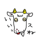 ヤギさんとカニさんは、友達です。（個別スタンプ：10）