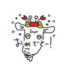 ヤギさんとカニさんは、友達です。（個別スタンプ：15）