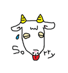 ヤギさんとカニさんは、友達です。（個別スタンプ：26）