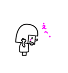 シロとクロ ときどきカラー（個別スタンプ：10）