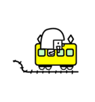 シロとクロ ときどきカラー（個別スタンプ：13）