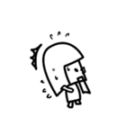 シロとクロ ときどきカラー（個別スタンプ：23）
