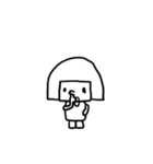 シロとクロ ときどきカラー（個別スタンプ：26）