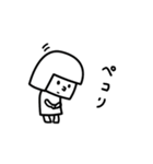 シロとクロ ときどきカラー（個別スタンプ：28）