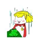 スーパーにゃん空を飛ぶ？（個別スタンプ：5）