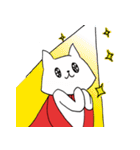 スーパーにゃん空を飛ぶ？（個別スタンプ：8）