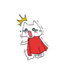 スーパーにゃん空を飛ぶ？（個別スタンプ：25）
