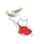 スーパーにゃん空を飛ぶ？（個別スタンプ：32）