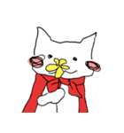 スーパーにゃん空を飛ぶ？（個別スタンプ：40）