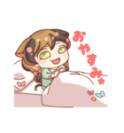 三毛さん家のかんなちゃん【擬人化編】（個別スタンプ：2）