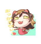 三毛さん家のかんなちゃん【擬人化編】（個別スタンプ：6）