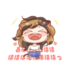 三毛さん家のかんなちゃん【擬人化編】（個別スタンプ：18）
