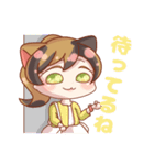三毛さん家のかんなちゃん【擬人化編】（個別スタンプ：27）
