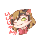 三毛さん家のかんなちゃん【擬人化編】（個別スタンプ：33）