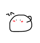 しろくてまるいいきもの（個別スタンプ：7）