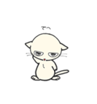 しろいにゃんとぐれいにゃん（個別スタンプ：34）