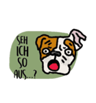 Benjamin, a nice dog in April (Deutsch)（個別スタンプ：4）