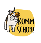 Benjamin, a nice dog in April (Deutsch)（個別スタンプ：33）