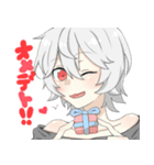 銀髪癖っ毛男子（個別スタンプ：3）