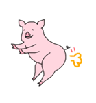 しいたげられるブタ（個別スタンプ：18）
