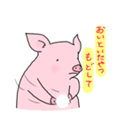しいたげられるブタ（個別スタンプ：29）