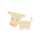 ほのぼの白牛（個別スタンプ：8）