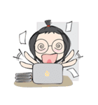 Sassy sporty girl（個別スタンプ：25）