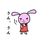 日常 お洒落うさぎ（個別スタンプ：39）