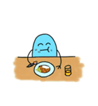 little blue's daily life（個別スタンプ：3）