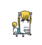 Mr. White Dragon Horse（個別スタンプ：14）