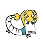 Mr. White Dragon Horse（個別スタンプ：27）