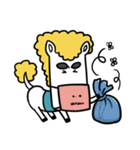 Mr. White Dragon Horse（個別スタンプ：36）