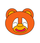 表情豊かな可愛いタヌキです。（個別スタンプ：1）