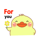 Little Duck sticker (eng)（個別スタンプ：10）