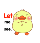 Little Duck sticker (eng)（個別スタンプ：19）