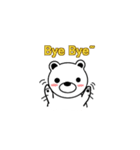 SHIROIKUMA: Say Hi（個別スタンプ：3）