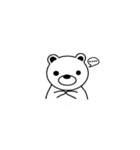 SHIROIKUMA: Say Hi（個別スタンプ：34）