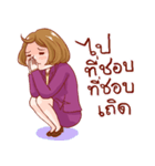 Miss Violet the office worker（個別スタンプ：7）