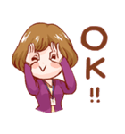 Miss Violet the office worker（個別スタンプ：12）