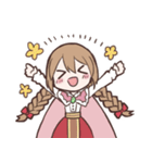 少女とエルフ（個別スタンプ：3）