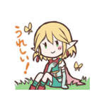 少女とエルフ（個別スタンプ：22）