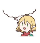 少女とエルフ（個別スタンプ：28）