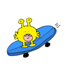 宇宙人っぽいワニ 日常編（個別スタンプ：16）