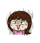 Soso girl daily language（個別スタンプ：17）