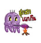 Octopus purple（個別スタンプ：26）