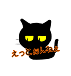 南加賀弁黒猫さん（個別スタンプ：17）